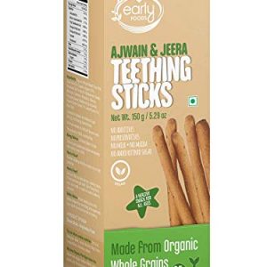 Early Foods Whole Wheat Ajwain Jaggery Teething Sticks – Ms, 150 g