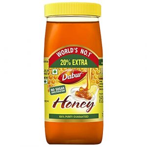 Dabur Honey :100% Pure World’s No.1 Honey Brand with No Sugar Adulteration – 1kg (Get 20% Extra)