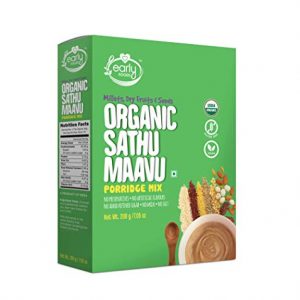Early Foods Organic Sattu Maavu Multi-Grain Millets and Cereals Porridge Mix, 200 g