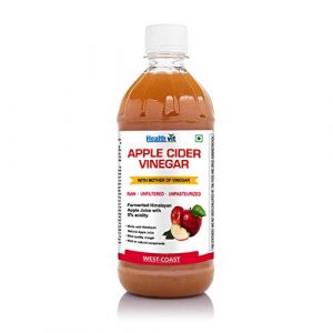 HealthVit Apple Cider Vinegar with Mother Vinegar Unfiltered – 500 ml