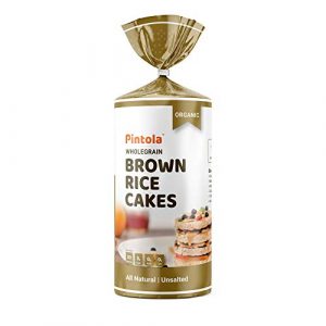 Pintola Organic Wholegrain Brown Rice Cakes (All Natural, Unsalted), 125 g