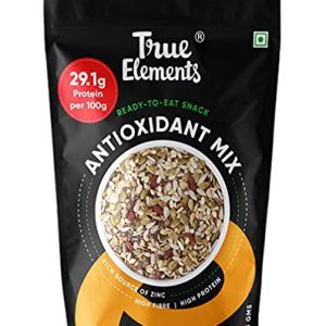 True Elements Antioxidant Mix Seeds 125g (Roasted Sunflower, Flax, Watermelon, Sunflower, Chia Seeds & Goji Berries) – Mixed Seeds for Eating | Healthy Snacks